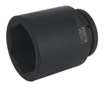 Sealey IS175D Impact Socket 75mm Deep 1"Sq Drive