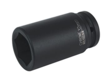 Sealey IS3432D Impact Socket 32mm Deep 3/4"Sq Drive