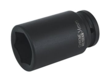 Sealey IS3434D Impact Socket 34mm Deep 3/4"Sq Drive