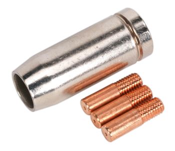Sealey MIG953 Conical Nozzle x 1 Contact Tip 0.6mm x 3 TB14