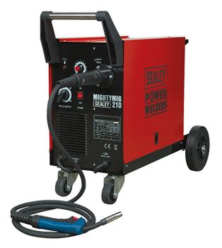 Sealey MIGHTYMIG210 Professional Gas/No Gas MIG Welder 210Amp with Euro Torch