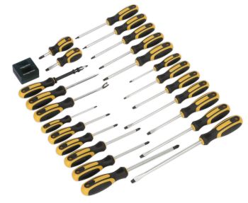 Siegen S0617 Soft Grip Screwdriver Set 24pc