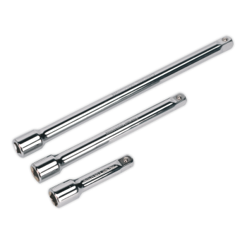 Siegen S0718 Extension Bar Set 3pc 1/4"Sq Drive