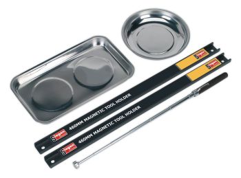 Siegen S0773 Magnetic Bowl & Tool Holder Set 5pc