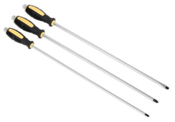 Siegen S0843 Extra Long Hammer Thru Screwdriver Set 3pc