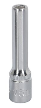 Sealey 1/4" Sq Drive Fully Polished Deep WallDrive&reg; Sockets