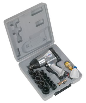 Sealey SA2/TS Air Impact Wrench Kit with Sockets 1/2"Sq Drive