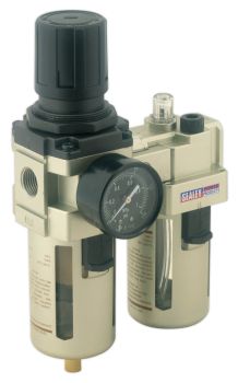 Sealey SA206 Air Filter/Regulator/Lubricator Max Airflow 105cfm