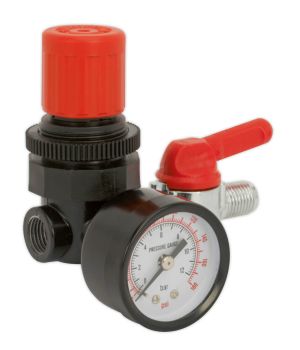 Sealey SA5/RG/14 Air Regulator 1/4"BSP Female   1/4"BSP Male
