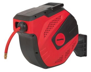 Sealey SA822 Air Hose Reel Auto Rewind Control 15mtr ⌀10mm ID   Rubber Hose