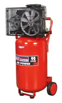 Sealey SAC1903B Compressor 90ltr Vertical Belt Drive 3hp