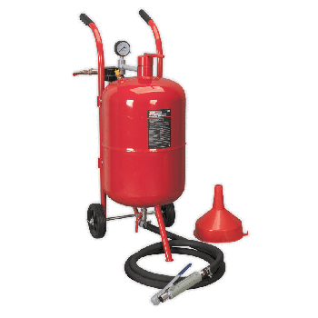 Sealey SB997 Shot Blaster with Water Trap & Wheels 37ltr