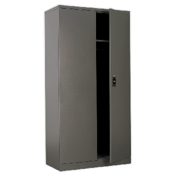 Sealey SC02 Floor Cabinet 4 Shelf plus Hanging Rail 2 Door
