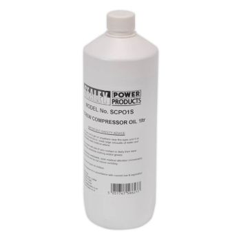 Sealey SCPO1S Screw Compressor Oil 1ltr