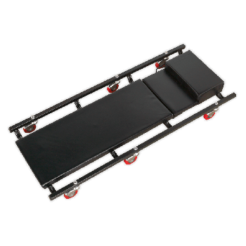 Sealey SCR74 Creeper 40" with Steel Frame 6 Wheels & Adjustable Headrest Deluxe American Style