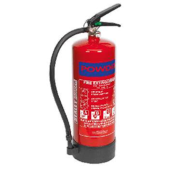 Sealey SDPE06 Fire Extinguisher 6kg Dry Powder