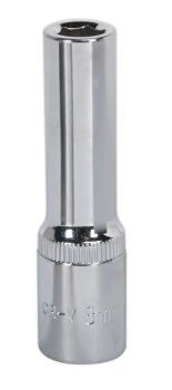 Sealey 3/8" Sq Drive Fully Polished Deep WallDrive&reg; Sockets