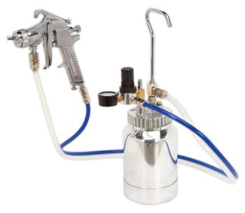 Sealey SSG1P Pressure Pot System with Spray Gun & Hoses 1.8mm Set Up