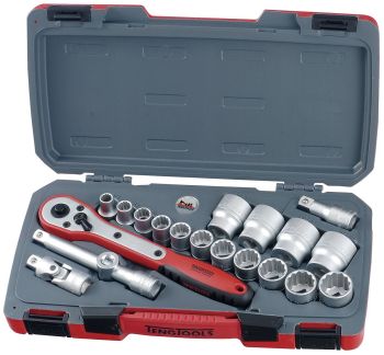 Teng Tools T1220AF 20 Piece 1/2" Drive AF Socket Set