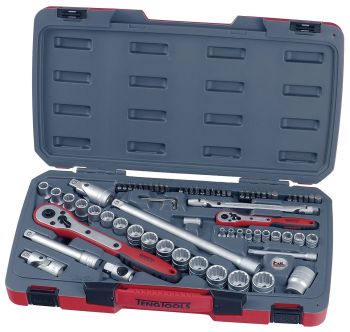 Teng Tools T1272 72 Piece 1/4" & 1/2" Drive Socket Set