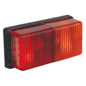 Sealey TB19 Rear Rectangular Lamp Cluster 4 Function 12V with Bulbs