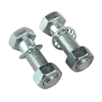 Sealey TB27 Tow Ball Bolts & Nuts M16 x 55mm Pack of 2
