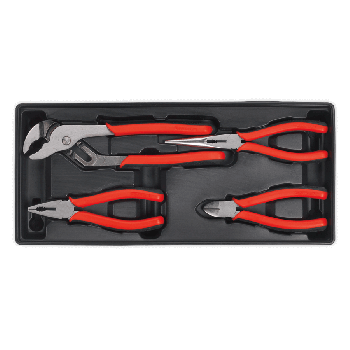 Sealey TBT02 Tool Tray with Pliers Set 4pc