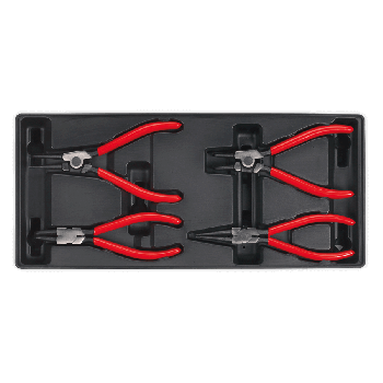 Sealey TBT03 Tool Tray with Circlip Pliers Set 4pc