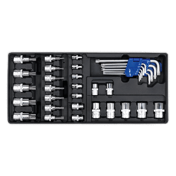 Sealey TBT08 Tool Tray with TRX Star* Key Socket Bit & Socket Set 35pc
