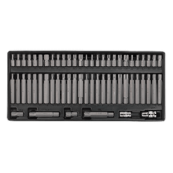Sealey TBT11 Tool Tray with Security TRX Star*/Hex/Ribe/Spline Bit Set 60pc