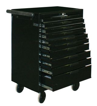 Teng Tools TCW810NBK 10 Drawer Black Roller Cabinet With Ball Bearing Slides