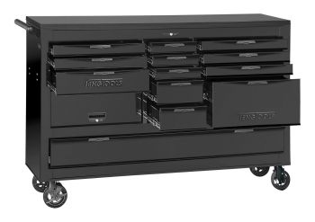 Teng Tools TCW814N 67" 13 Drawer 8 Series "The Beast" Roller Cabinet With Ball Bearing Slides & A Wooden Top Plate