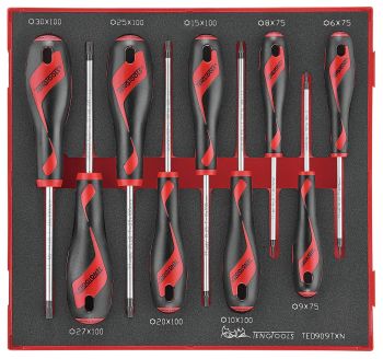 Teng Tools TED909TXN 9 Piece EVA TX Screwdriver Set