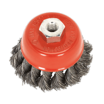 Sealey TKCB651 Twist Knot Wire Cup Brush ⌀65mm M14 x 2mm