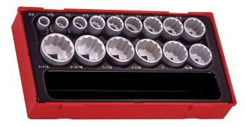 Teng Tools TT1215AF 15 Piece 1/2" Drive AF Socket Set