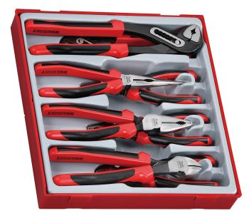 Teng Tools TTD441-T 8 Piece TPR Grip Plier Set