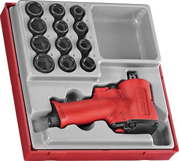 Teng Tools TTDAWM13M 13 Piece 1/2" Drive Mini Impact Socket Set