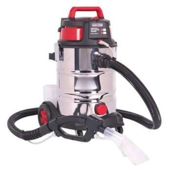 Sealey VMA915 Valet Machine Wet & Dry 30ltr Stainless Drum