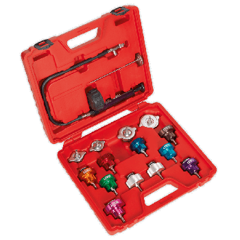 Sealey VS006 Cooling System Pressure Test Kit 16pc