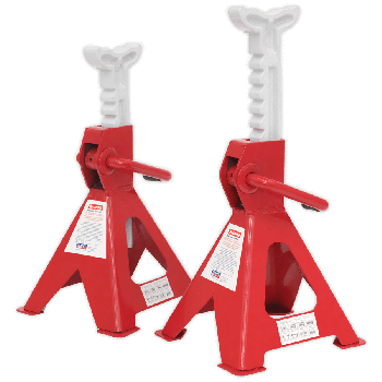 Sealey VS2002 Axle Stands (Pair) 2tonne Capacity per Stand Ratchet Type