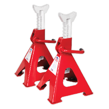 Sealey VS2006 Axle Stands (Pair) 6tonne Capacity per Stand Ratchet Type