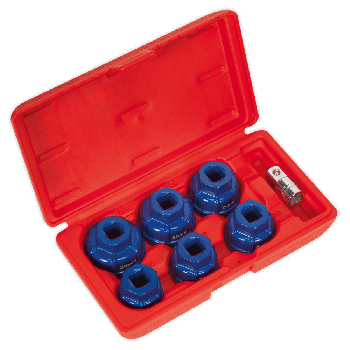 Sealey VS7008 Oil Filter Cap Wrench Set 7pc