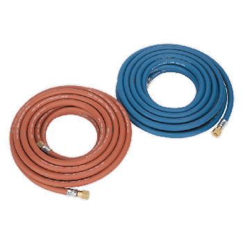 Sealey WH10 Welding Hose Set Oxyacetylene EN ISO 3821 10mtr