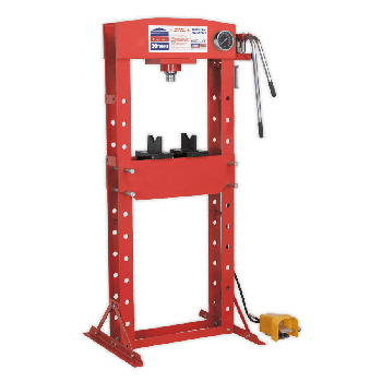 Sealey YK309FAH Air/Hydraulic Press 30tonne Floor Type with Foot Pedal