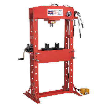 Sealey YK509FAH Air/Hydraulic Press 50tonne Floor Type with Foot Pedal